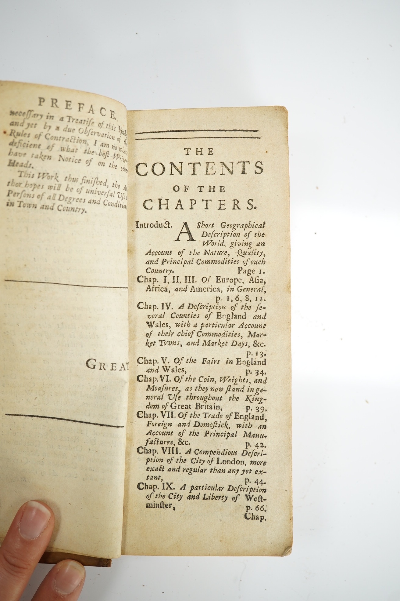 [Jacob, Giles] - Great Britain's Vade Mecum. containing a concise geographical description of the world ... the several counties of England and Wales ... a short view of trade ... a description of the Cities of London an